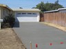 Concrete Driveway Newly Poured and Curing